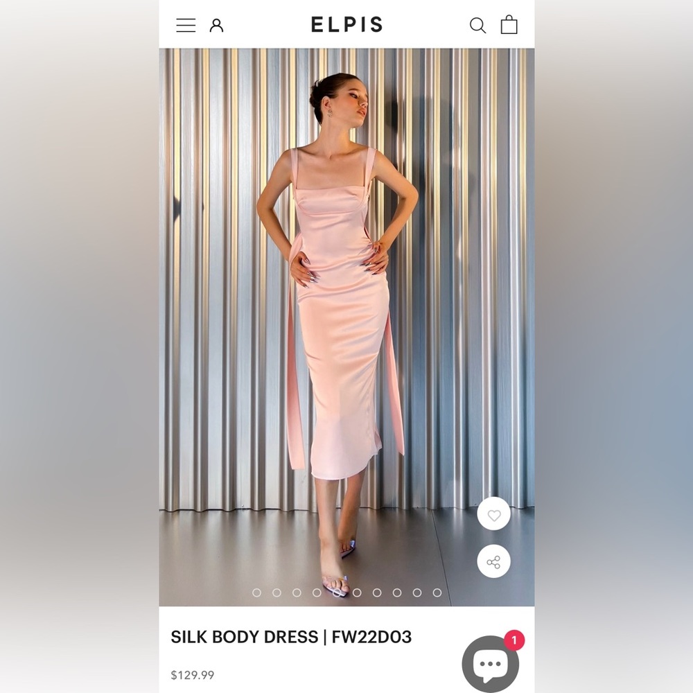 Silk body dress